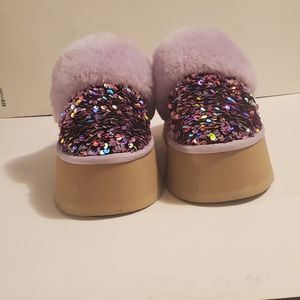 Ugg Funkette Stellar Sequin Platform Slippers